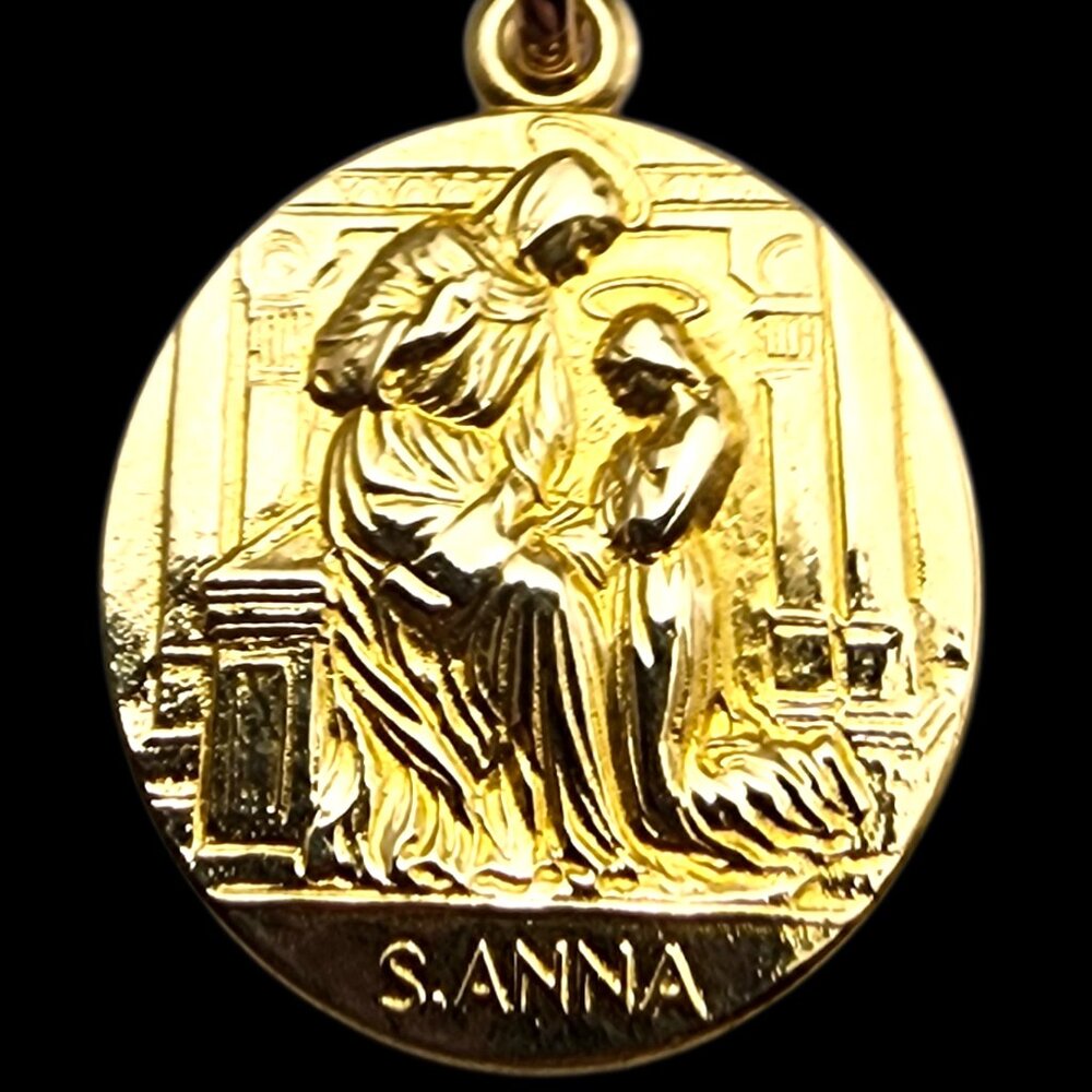 UnoAErre 18 Karat Yellow Gold St. Anna Pendant #24035